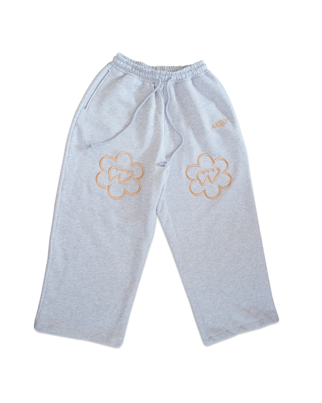 Flower Flow Baggy Sweatpants Grey