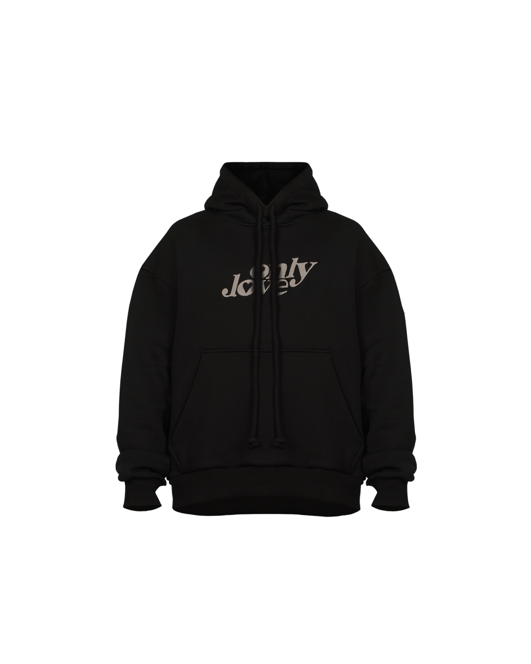 OL Flower Hoodie Black