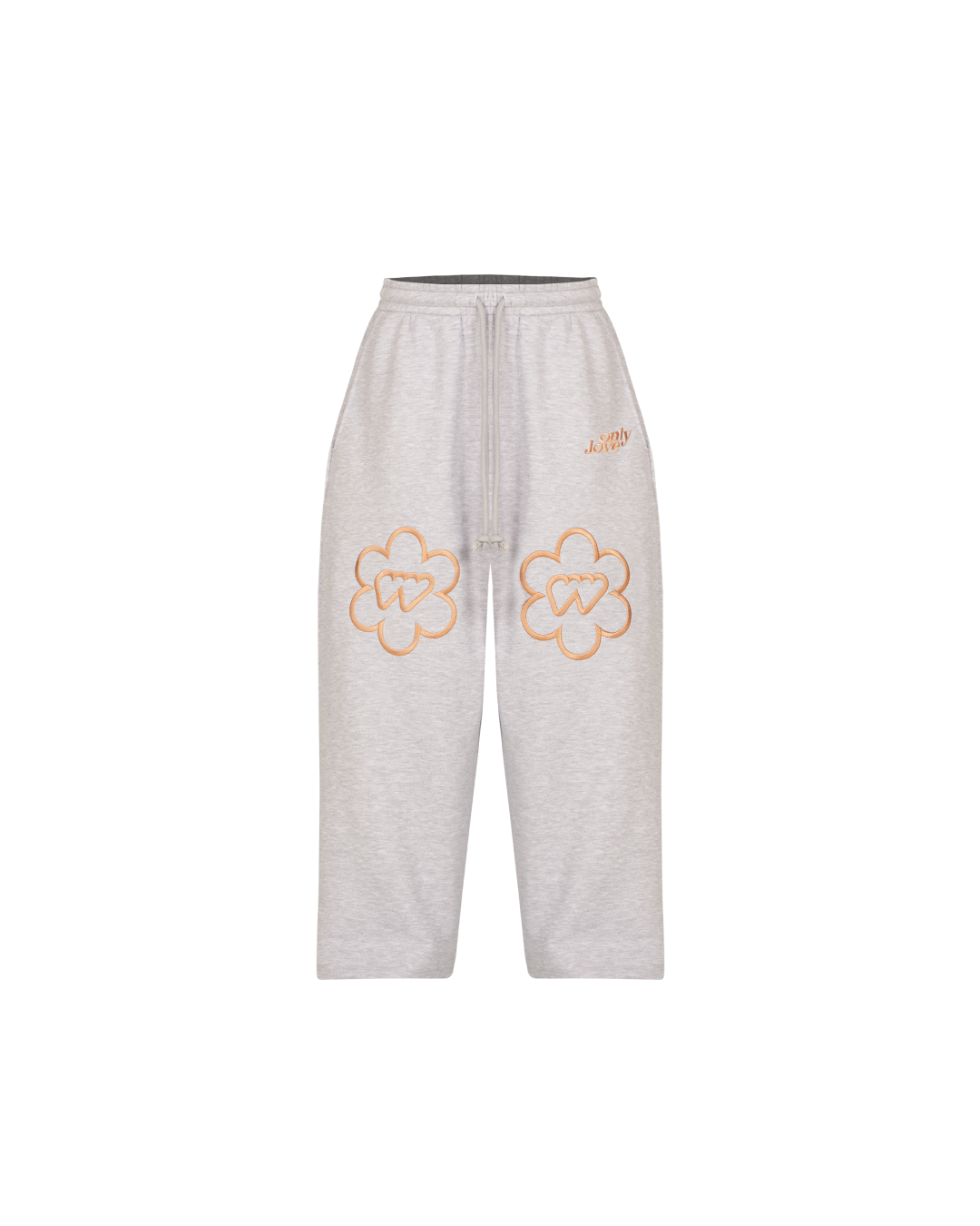 Flower Flow Baggy Sweatpants Grey